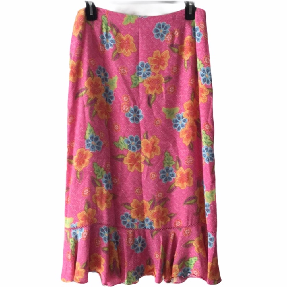 Sigrid Olsen Sport “Maui Waves” pink skirt